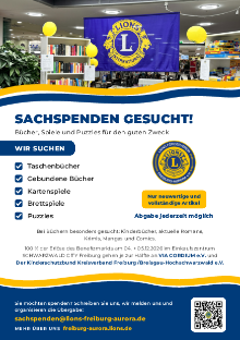 Thumbnail for Sachspenden gesucht für den Benefizmarkt am 04. und 05.12.2026
